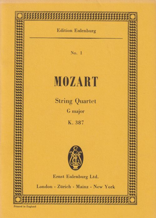 String Quartet In G major, K387 - Study Score