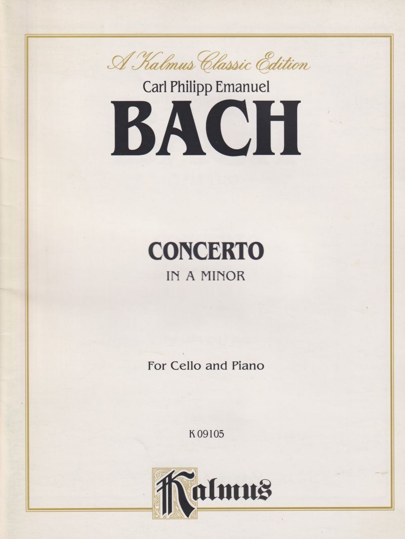 Cello Concerto in a minor - Cello & Piano