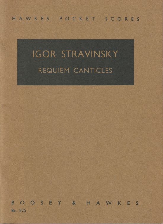 Requiem Canticles - Study Score