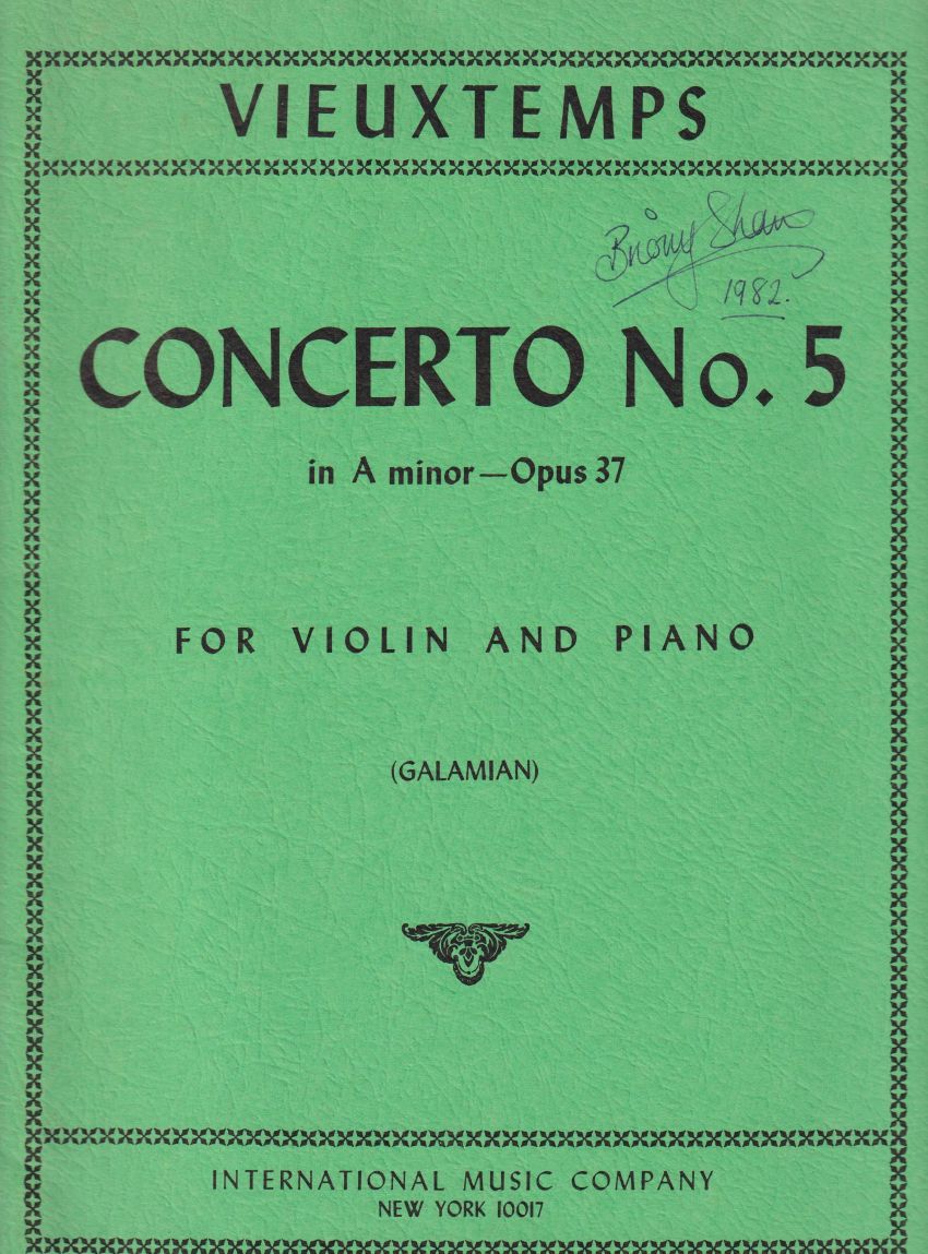 Violin Concerto No.5 in a minor, Op.37 - Violin & Piano