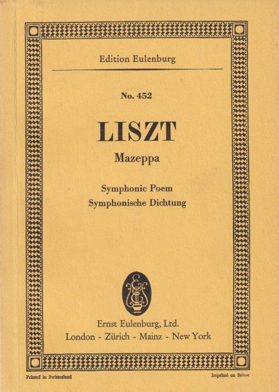 Mazeppa (Symphonic Poem No.6) - Study Score