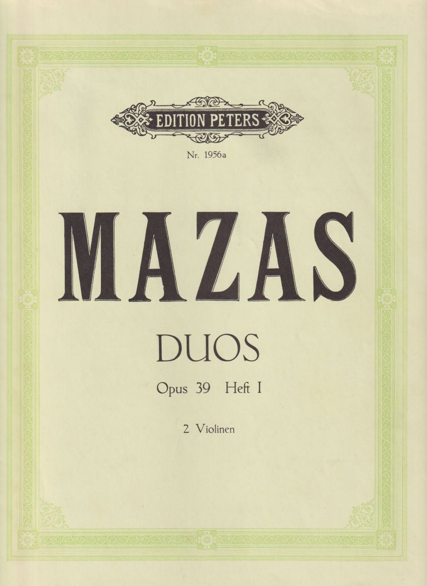 Six Duos for Two Violins, Op.39 - Volume 1 Nos.1 - 3