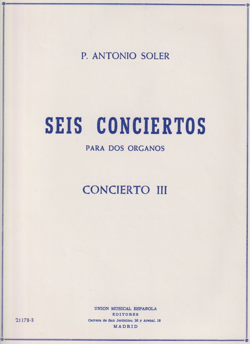Image for Concerto No.3 for Two Organs Concerto No.3 for Two Organs