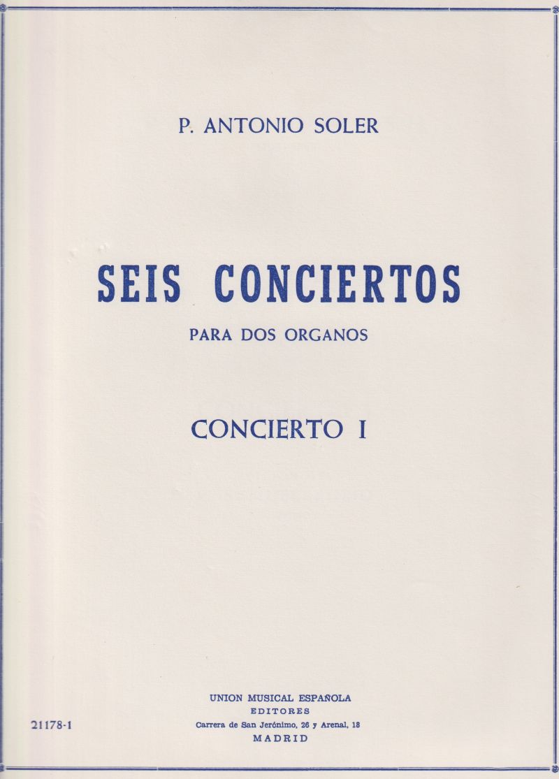Image for Concerto No.1 for Two Organs Concerto No.1 for Two Organs