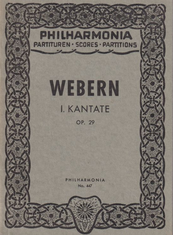 Kantate, Op.29 - Study Score