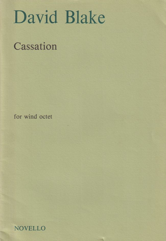 Cassation for Wind Octet - Study Score