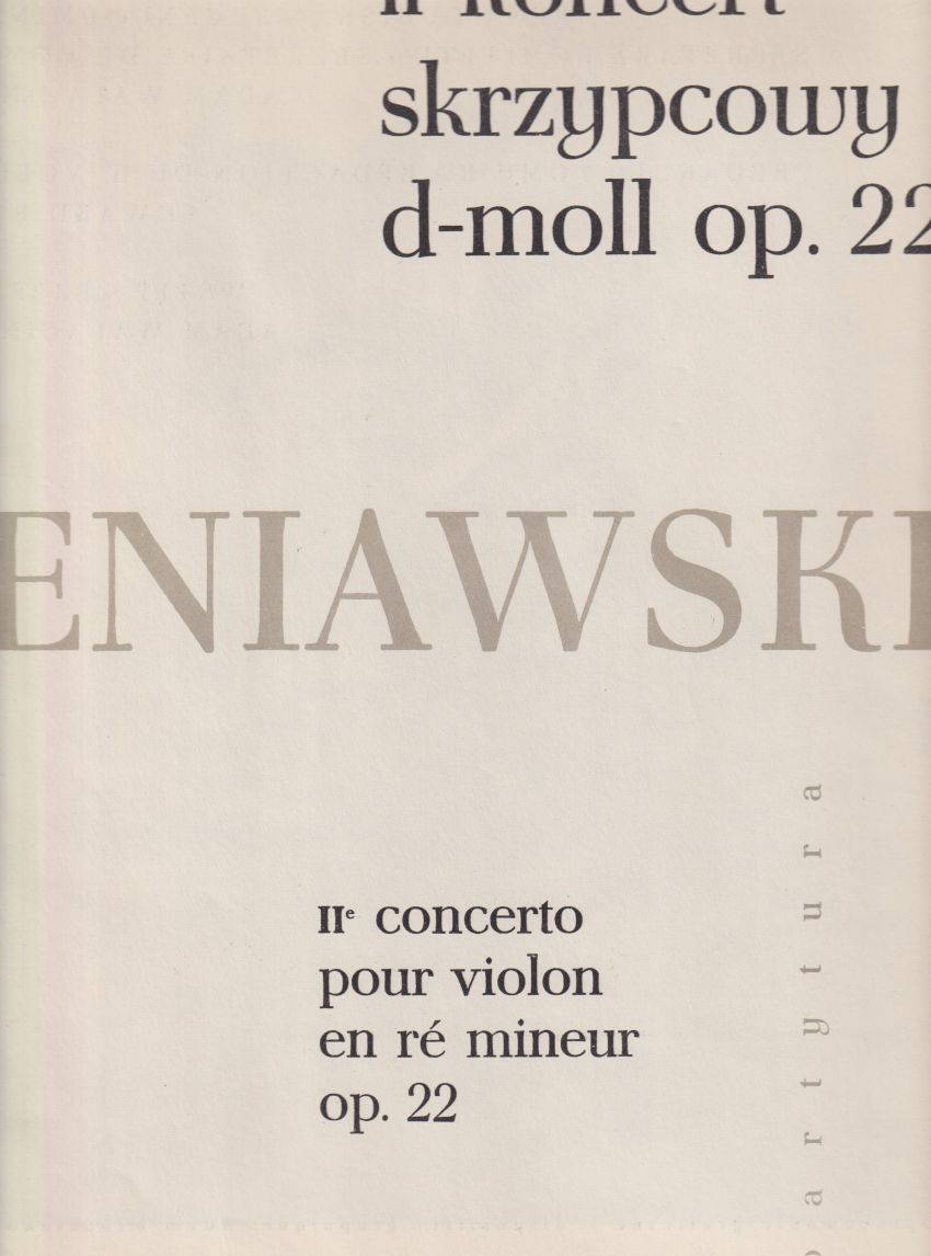 Violin Concerto No.2 in d minor, Op.22 - Full Score
