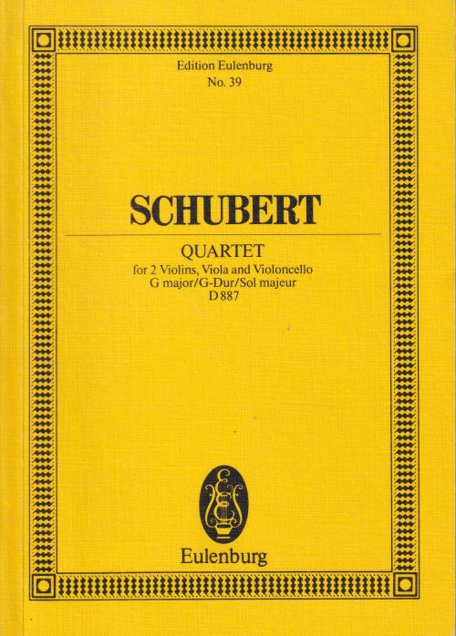 String Quartet in G major, D887 - Study Score