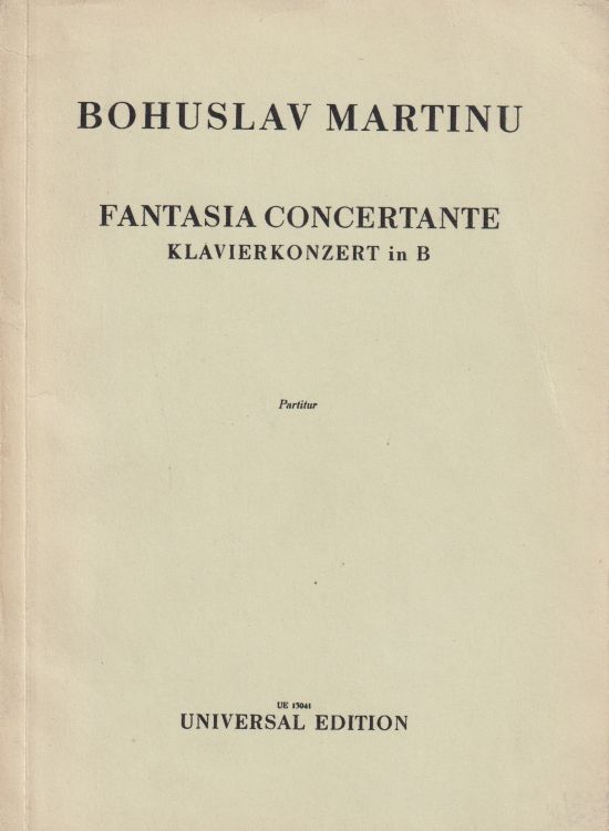 Fantasia Concertante (Piano Concerto No.5) - Study Score