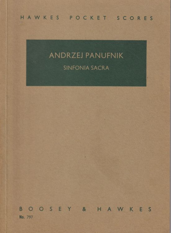 Sinfonia Sacra - Study Score