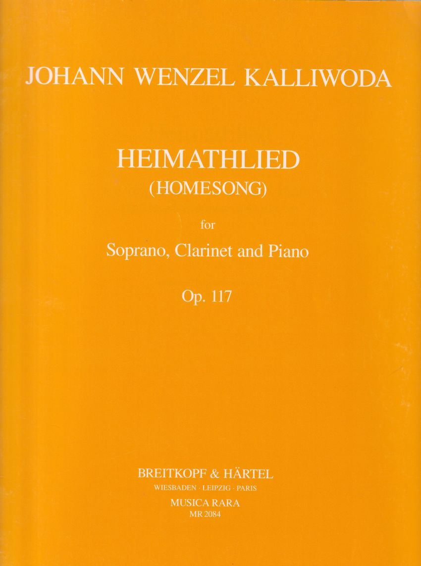 Heimathlied (Homesong) for Soprano, Clarinet & Piano, Op.117 - Set of Parts